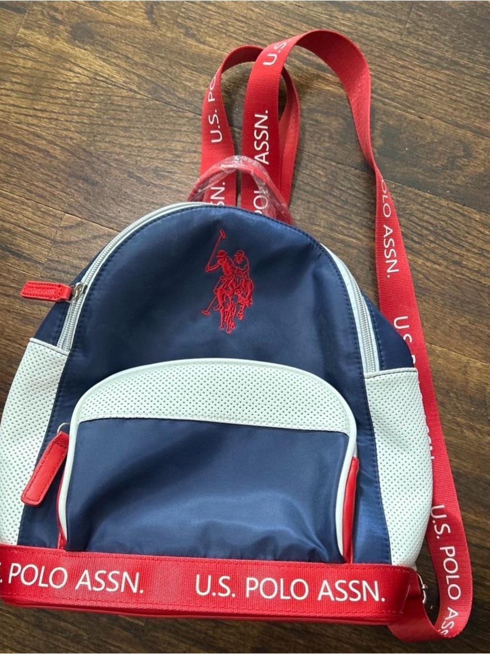 U.S. Polo Assn. Navy & Red Mini Backpack for women